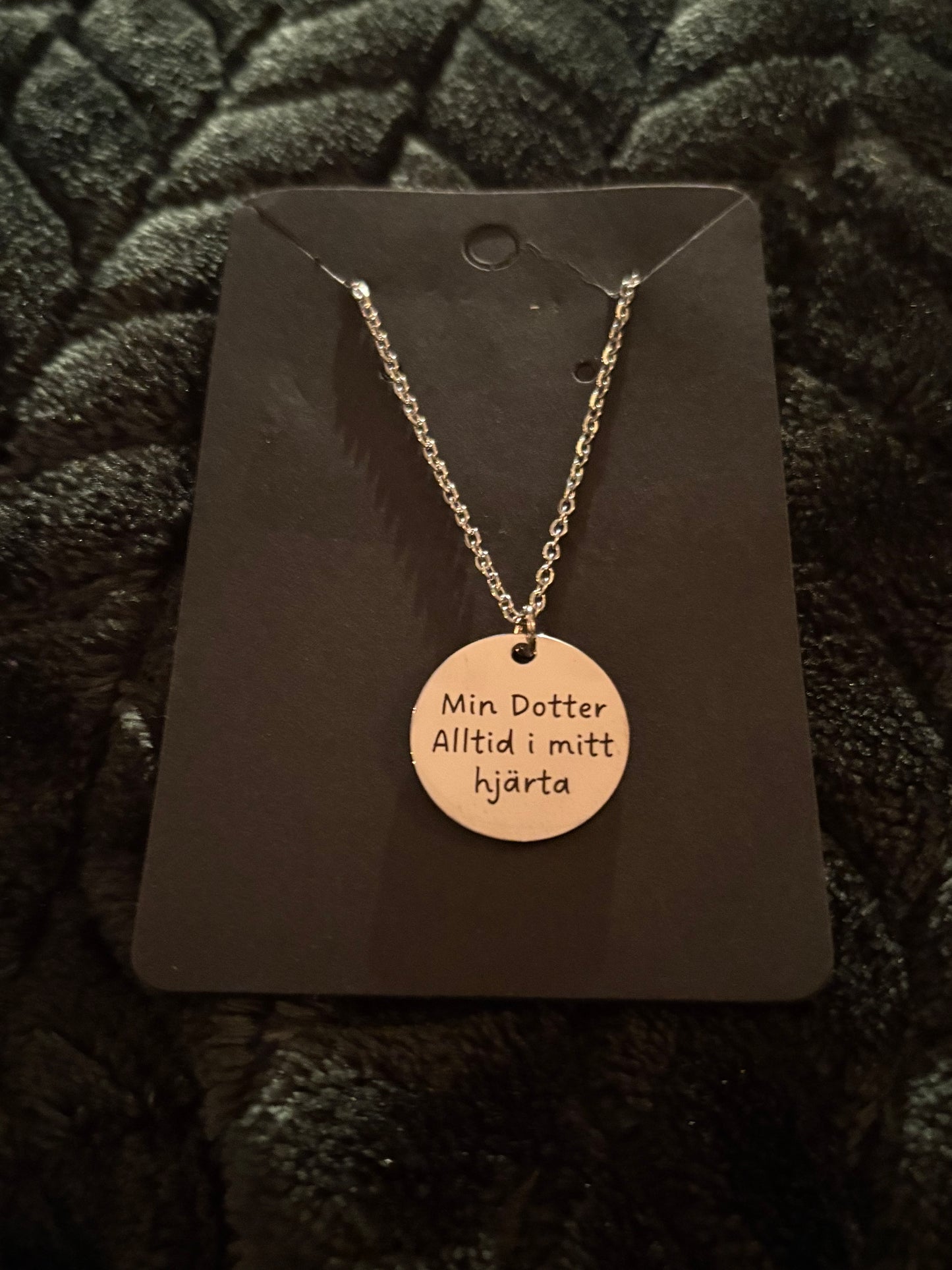 Min dotter, alltid i mitt hjärta - Personligt halsband