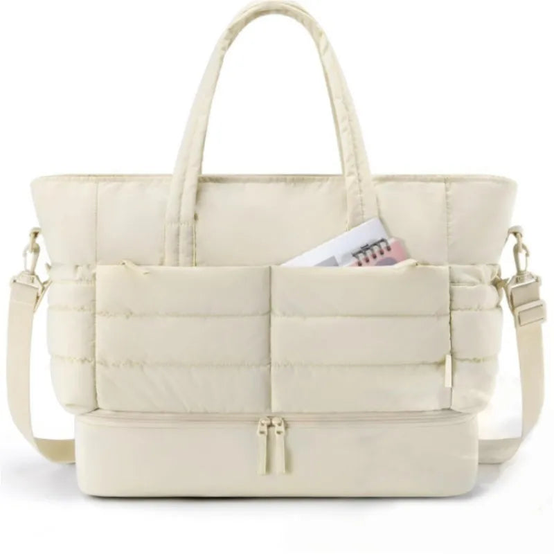 Trendig Duffel Väska med Skofack