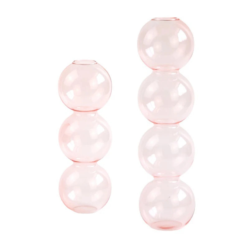Glasvas i bubbelglas – minimalistisk heminredning i nordisk stil