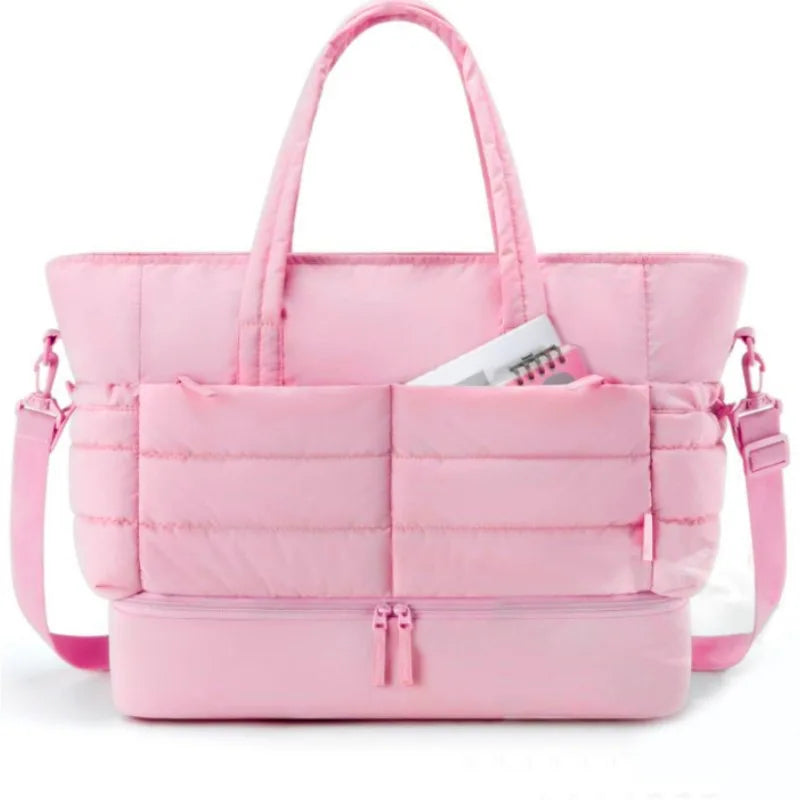 Trendig Duffel Väska med Skofack