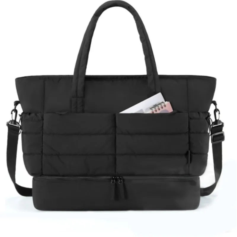 Trendig Duffel Väska med Skofack