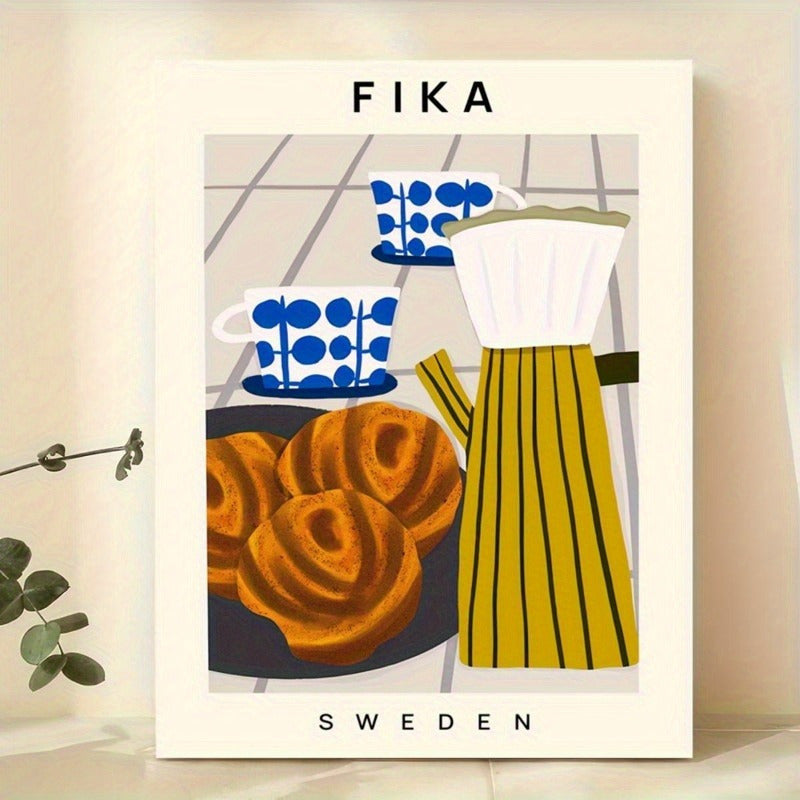 Fika Sweden Canvas Poster