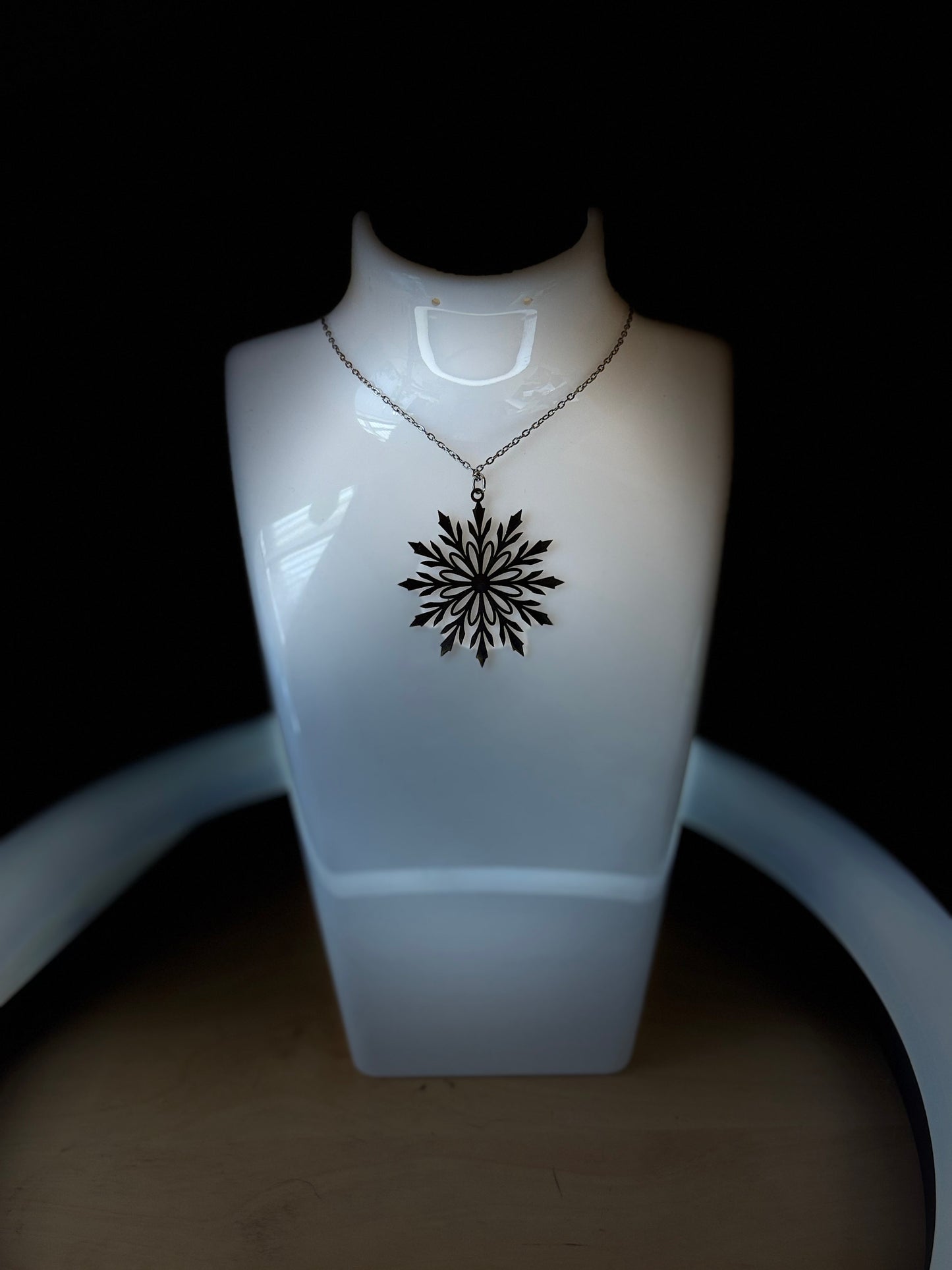 Halsband Snöflinga – rostfritt stål