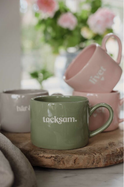 Tacksam - Majas Mugg - grön