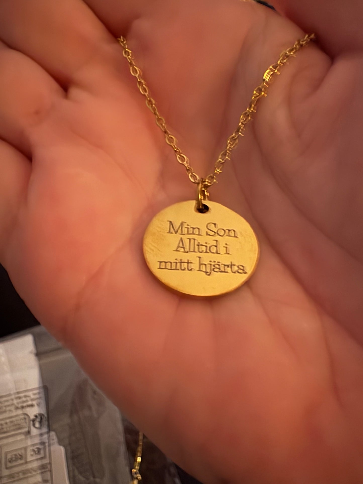 Min son alltid i mitt hjärta – Personligt halsband