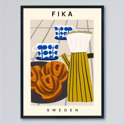Fika Sweden Canvas Poster