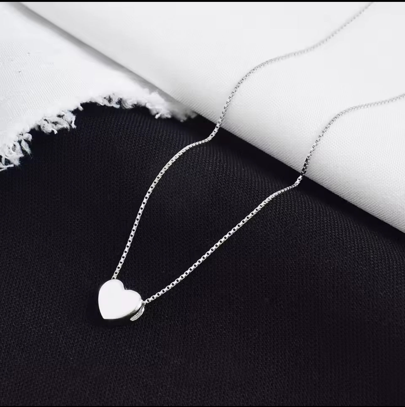 Stilrent silver hjärta