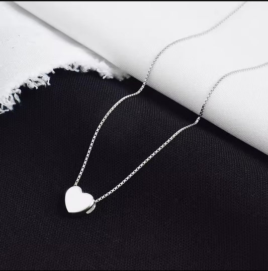 Stilrent silver hjärta