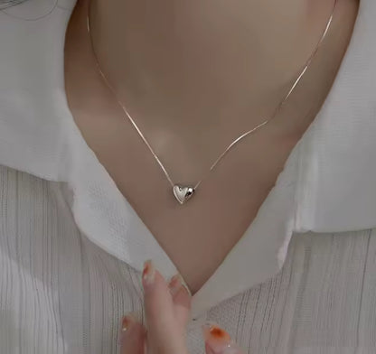 Halsband - Silver Hjärta