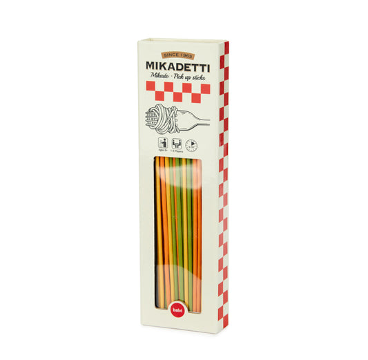 Plockepinn - Mikado spel med spaghetti-twist