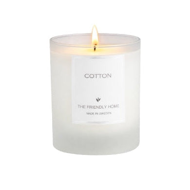 Cotton doftljus – vit bomull, örter & mjuk mysk