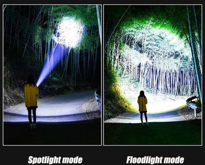 LED Ficklampa med Powerbank - 2000W