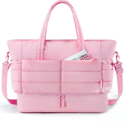 Trendig Duffel Väska med Skofack