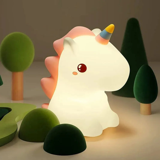 Unicorn Nattlampa – Magisk Lampa i Mjuk Silikon