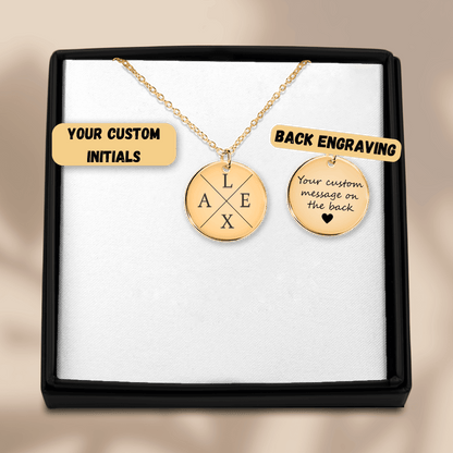 Personligt Halsband med Initialer – Graverat Namnsmycke